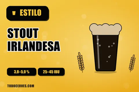 Vaso de pinta de stout negra con espuma cremosa de color beige