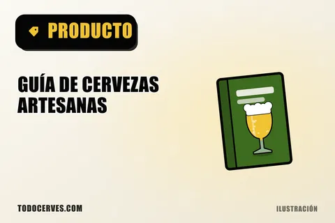 Ilustración de un libro verde con una copa de cerveza en la portada